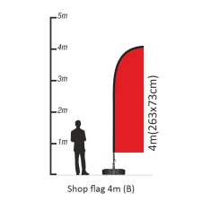 Shop flag plus 4m  (FL 7004)